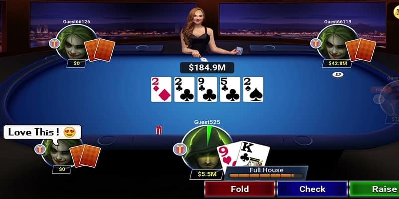 Thứ tự các vòng ra bài trong game Poker